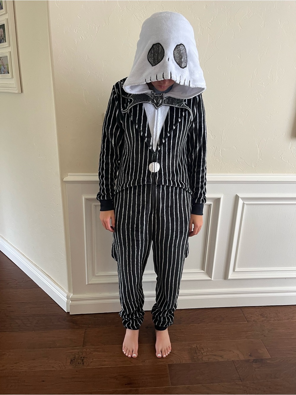 Jack Skellington One Piece Women’s Medium The Night Before Christmas Onesie PJs